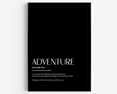 Adventure Definition Print - Magic Posters