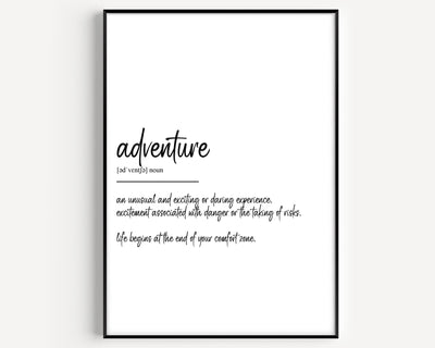 Adventure Definition Print - Magic Posters