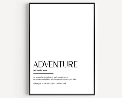 Adventure Definition Print - Magic Posters