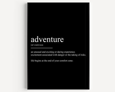 Adventure Definition Print - Magic Posters
