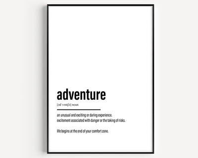 Adventure Definition Print - Magic Posters