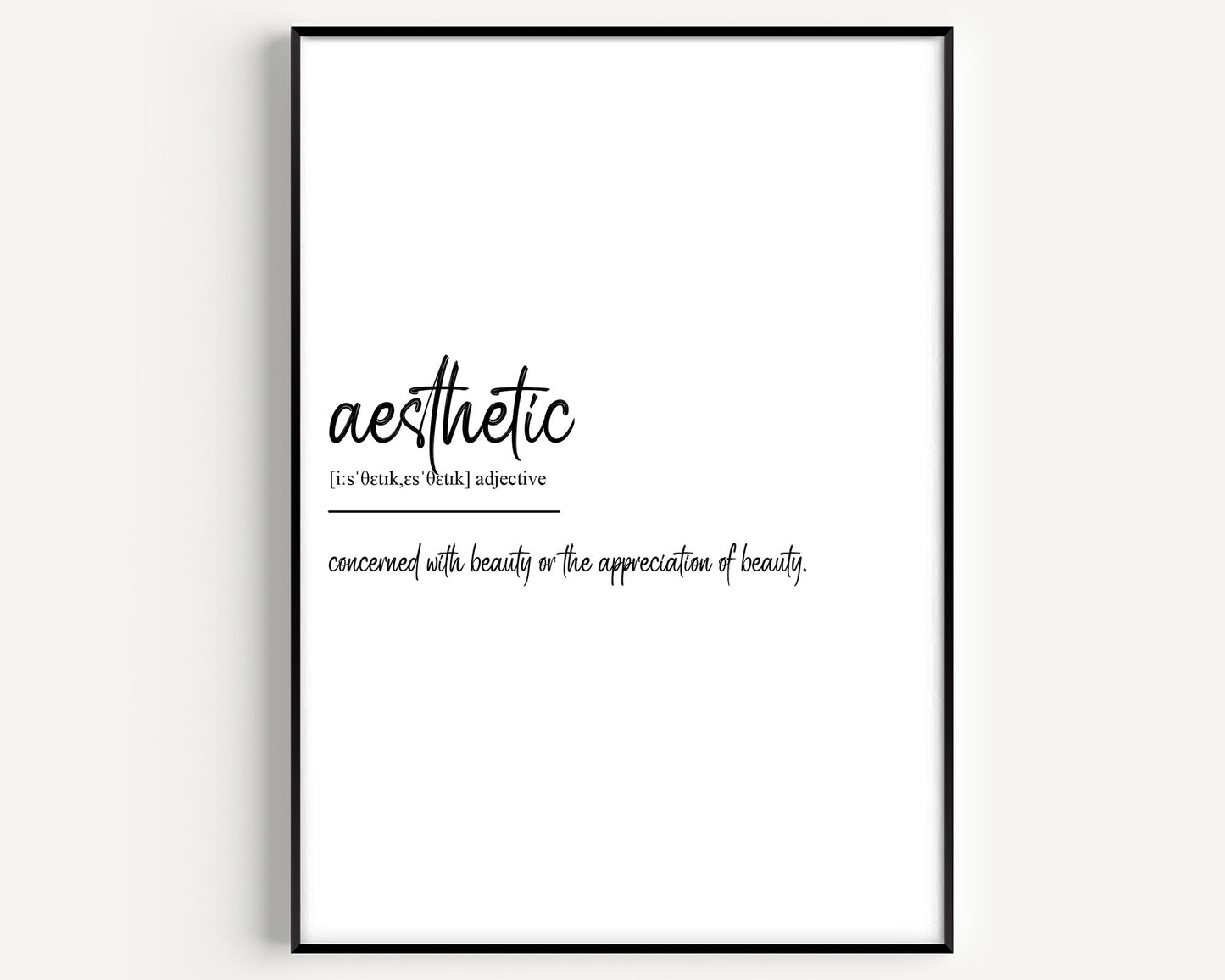 Aesthetic Definition Print - Magic Posters