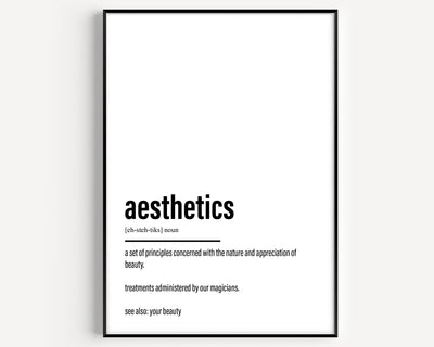 Aesthetics Definition Print - Magic Posters