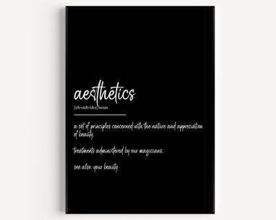 Aesthetics Definition Print - Magic Posters