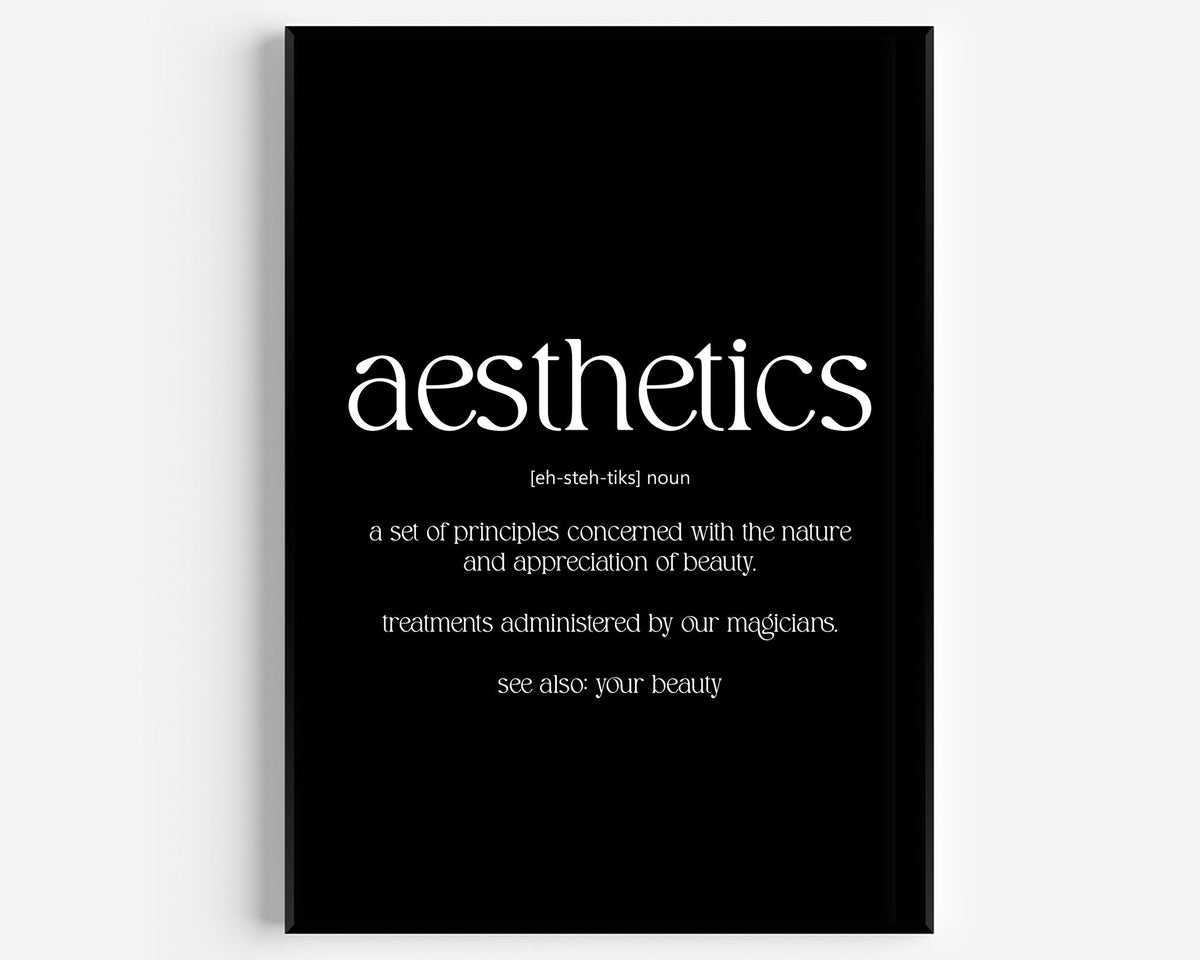 Aesthetics Definition Indesign Aesthetics Definition Print – Magic Posters