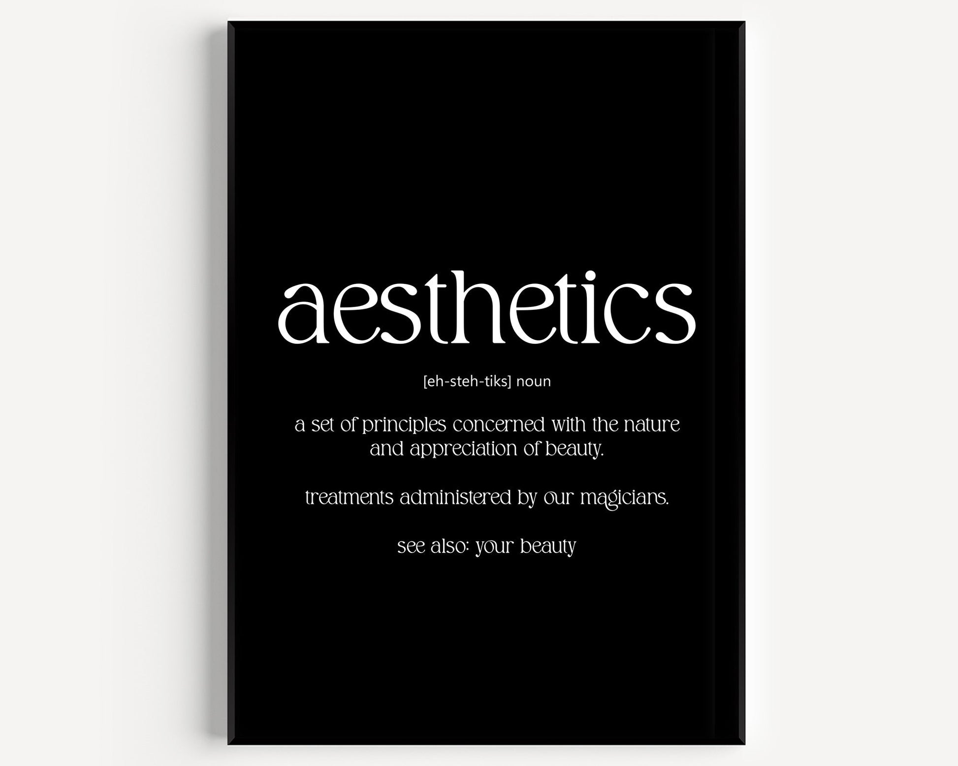 Aesthetics Definition Print - Magic Posters