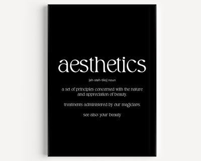 Aesthetics Definition Print - Magic Posters