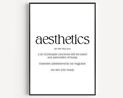 Aesthetics Definition Print - Magic Posters