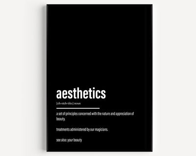Aesthetics Definition Print - Magic Posters