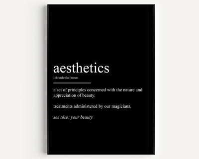 Aesthetics Definition Print - Magic Posters