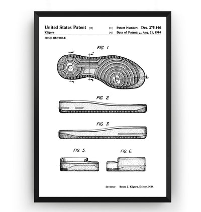 Air Force 1 Sole 1984 Patent Print - Magic Posters