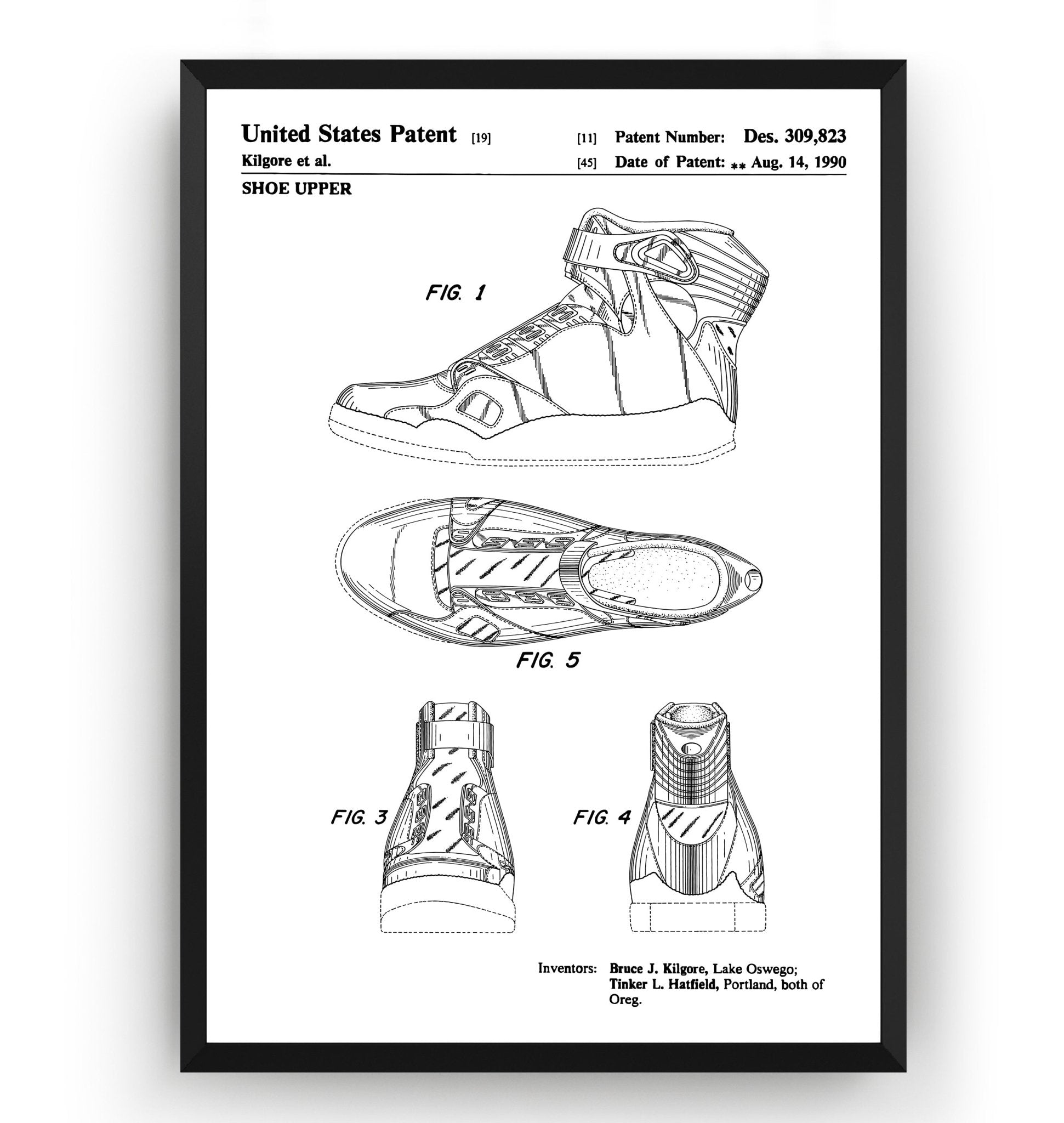 Air Jordan 1990 Patent Print - Magic Posters