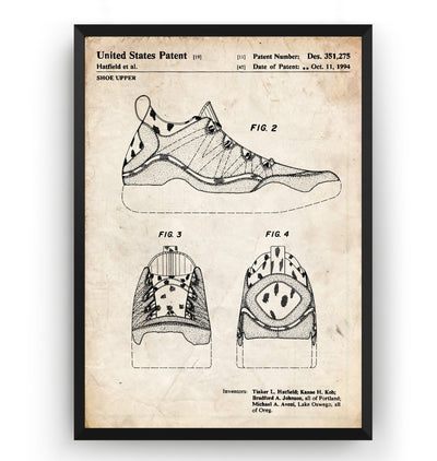 Air Jordan 1994 V2 Patent Print - Magic Posters