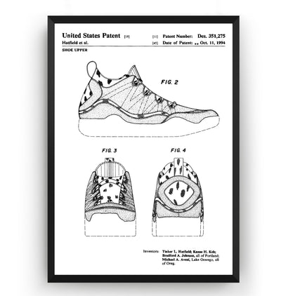 Air Jordan 1994 V2 Patent Print - Magic Posters