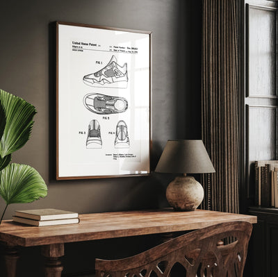 Air Jordan 4 1990 Patent Print - Magic Posters