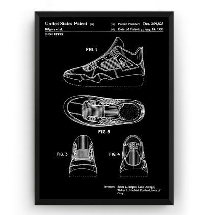 Air Jordan 4 1990 Patent Print - Magic Posters