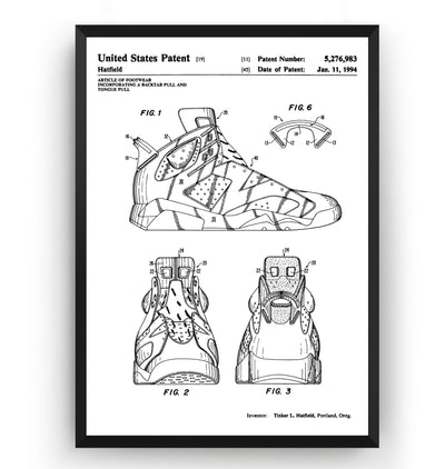 Air Jordan 6 1994 Patent Print - Magic Posters