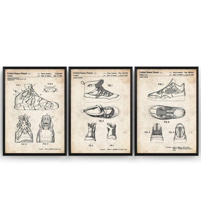 Air Jordan Set Of 3 Patent Prints - Magic Posters