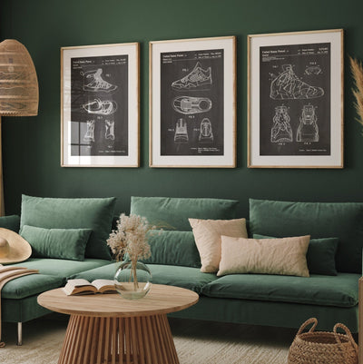 Air Jordan Set Of 3 Patent Prints - Magic Posters