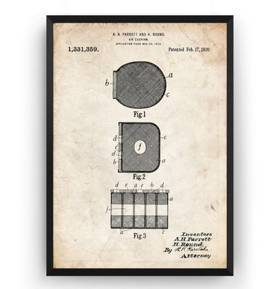 Airbag 1920 Patent Print - Magic Posters