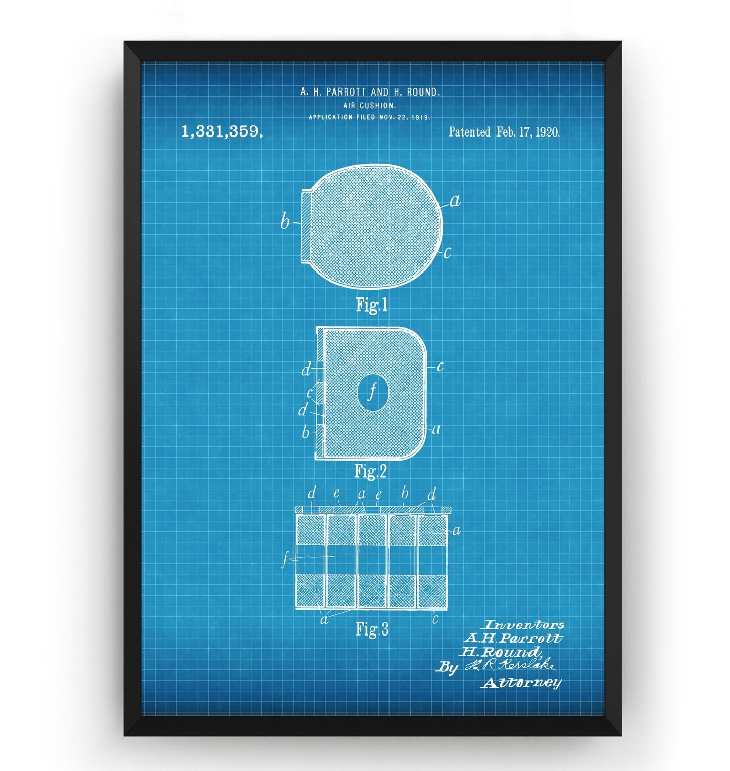 Airbag 1920 Patent Print - Magic Posters
