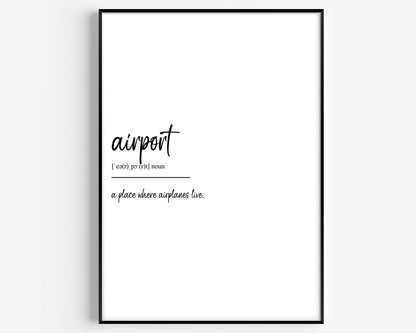 Airport Definition Print - Magic Posters