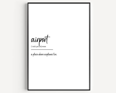 Airport Definition Print - Magic Posters