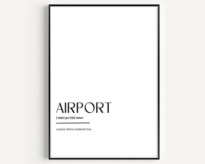 Airport Definition Print - Magic Posters