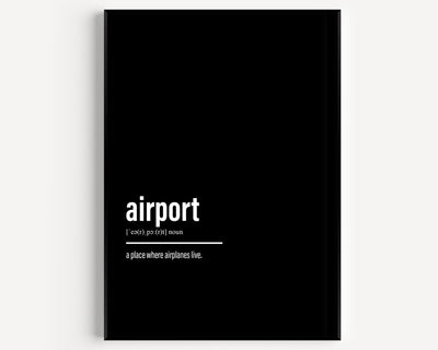 Airport Definition Print - Magic Posters