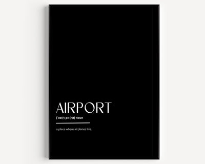 Airport Definition Print - Magic Posters