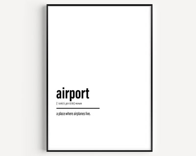 Airport Definition Print - Magic Posters