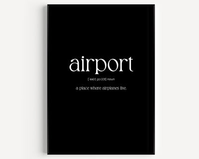Airport Definition Print - Magic Posters