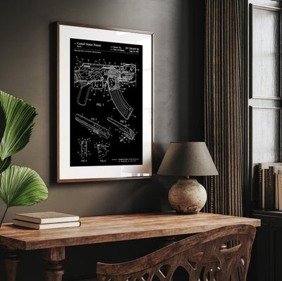 AK-47 Rifle 2007 Patent Print - Magic Posters