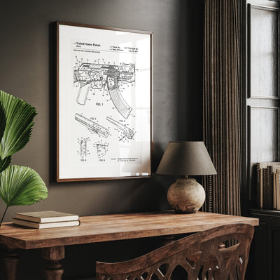 AK-47 Rifle 2007 Patent Print - Magic Posters