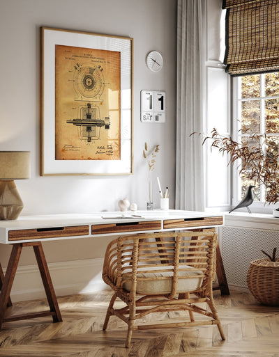 Alternating Electric Current Generator Patent Print - Magic Posters