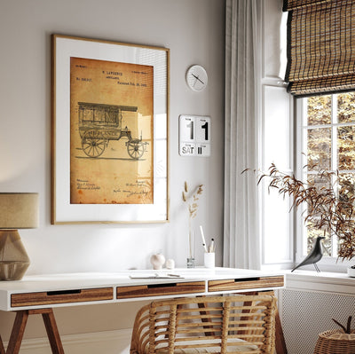 Ambulance 1889 Patent Print - Magic Posters