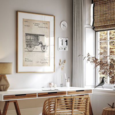 Ambulance 1889 Patent Print - Magic Posters