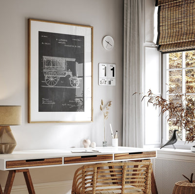 Ambulance 1889 Patent Print - Magic Posters