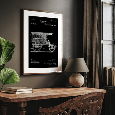 Ambulance 1889 Patent Print - Magic Posters