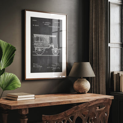 Ambulance 1889 Patent Print - Magic Posters