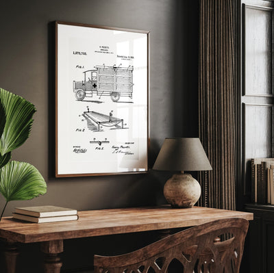 Ambulance 1918 Patent Print - Magic Posters