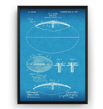 American Football 1903 Patent Print - Magic Posters