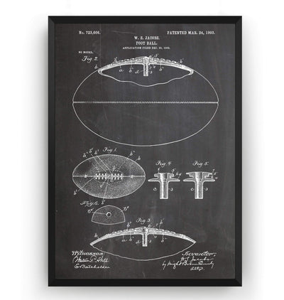 American Football 1903 Patent Print - Magic Posters
