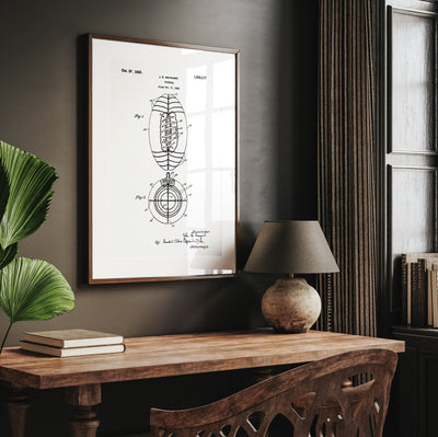 American Football 1925 Patent Print - Magic Posters