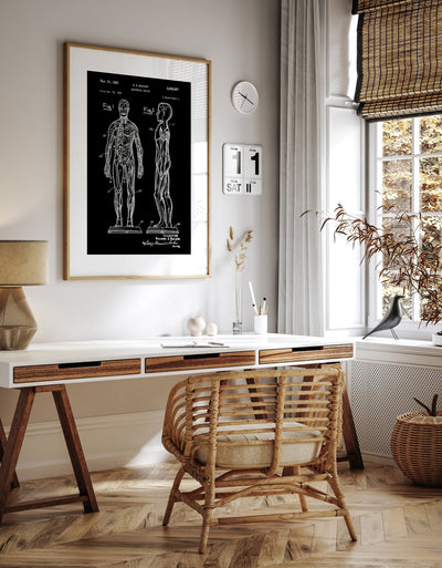 Anatomical Muscle 1961 Patent Print - Magic Posters