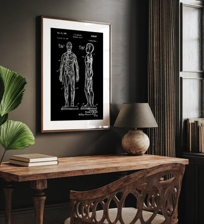 Anatomical Muscle 1961 Patent Print - Magic Posters