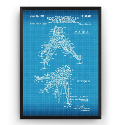 Apollo Lunar Module 1965 Patent Print - Magic Posters