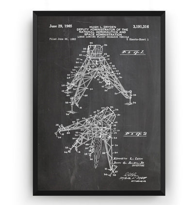 Apollo Lunar Module 1965 Patent Print - Magic Posters