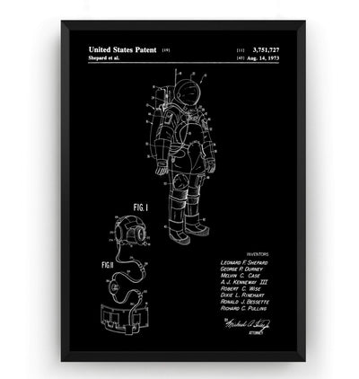 Apollo Space Suit Patent Print - Magic Posters