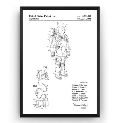 Apollo Space Suit Patent Print - Magic Posters